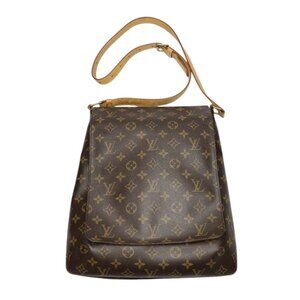 LOUIS VUITTON Brown Monogram Canvas Shoulder Bag